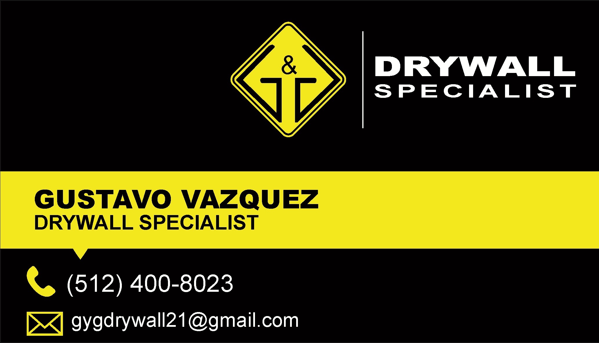 GYG Drywall business card background